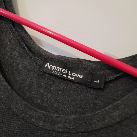 Andrea Jovine Charcoal Tunic with Lace Hem - Picture 3 of 3